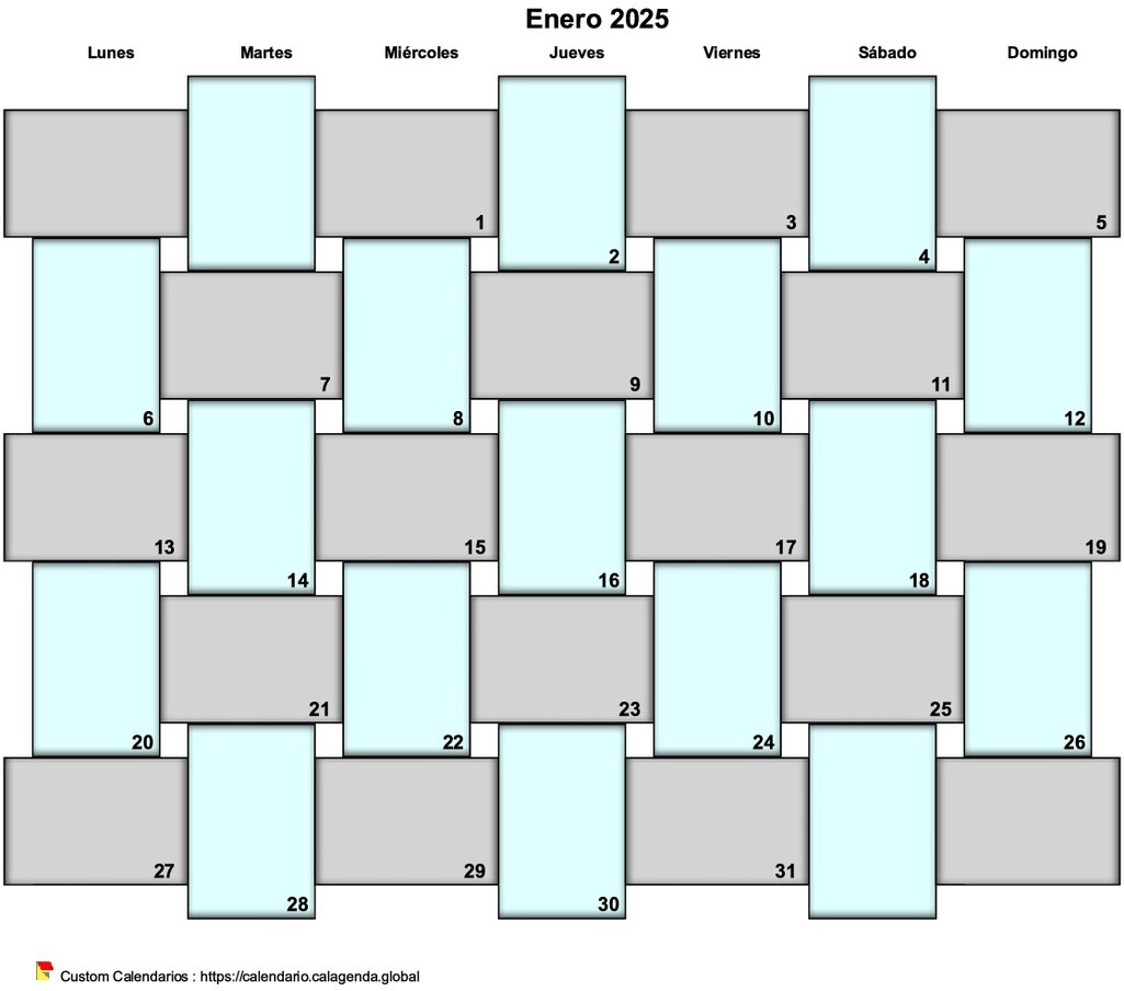 Calendario diario de balas