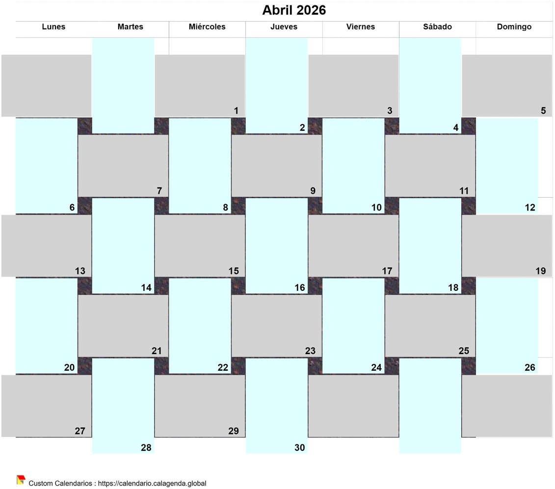 Calendario diario de balas