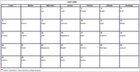 Calendario julio 2026 formato en blanco apaisado