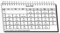 Calendario mensual en espirales