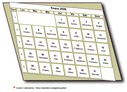 Calendario mensual estilo 3d