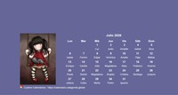 Calendario Gorjuss mensual una muñeca diferente cada mes
