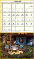 Calendariomensual con foto debajo