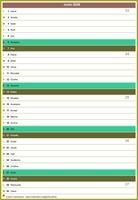 Calendario diario mensual