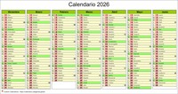 Calendario de siete meses
