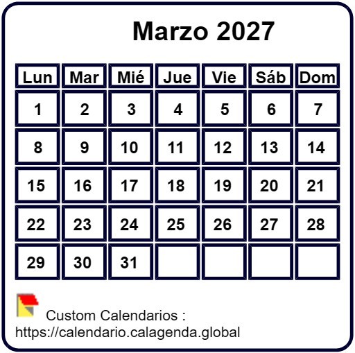 Calendario mensual 2027 para imprimir, fondo blanco, tamaño pequeño, tamaño de bolsillo, billetera especial