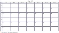 Calendario mayo 2027 Calendario mayo 2027