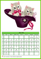 Calendario mayo 2027 de la serie 'gatos'