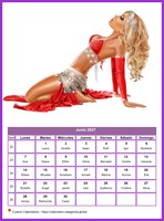 Calendario junio 2027 mujeres