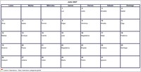Calendario julio 2027 formato en blanco apaisado Calendario julio 2027 formato en blanco apaisado