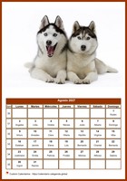 Calendario mensual de la serie 'perros' Calendario mensual de la serie 'perros'