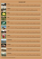 Calendario de fotos horizontal 2027