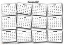Calendario anual 2027 caos