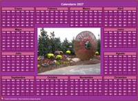 Calendario fotográfico rosa 2027
