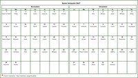 Agenda de dos meses 2027 paisaje con nombres