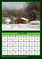 Calendario mensual 2027 con una foto diferente cada mes