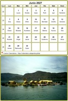 Calendario octubre 2027 mesa