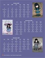 Calendario 2027 trimestral con foto gorjuss