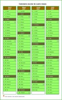 Calendario escolar de cuatro meses 2027